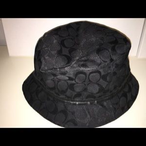 Coach black bucket hat